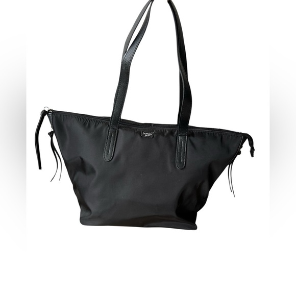 Botkier New York Black Shoulder Tote with Silver Hardware - Picture 3 of 12